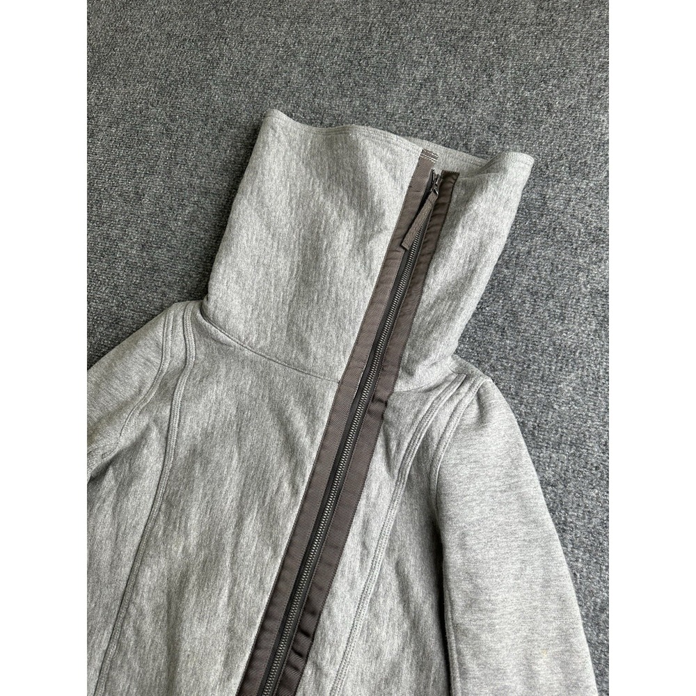 Womens Lululemon High Neck Collared Coat Jacket Gray, Size 4 - Picture 3 of 14